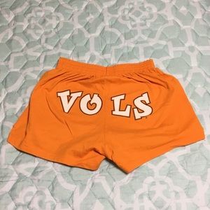 Orange cheer shorts